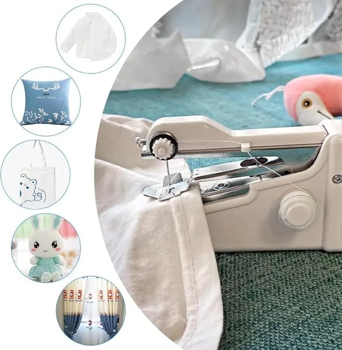 Mini Hand Sewing Machine | Portable Emergency Stitching Handheld Sewing Machine